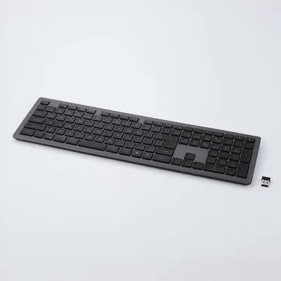 エレコム キーボード USB無線 Bluetooth 薄型 フルサイズ Precisionist フルサイズマルチペアリング 充電式 パンタグラフ式 ブラック TK-PN10FMPBK