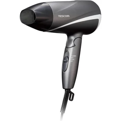 TESCOM ドライヤー プロテクトイオン 折りたたみ 大風量 軽量 冷温風 グレー TD360A-H