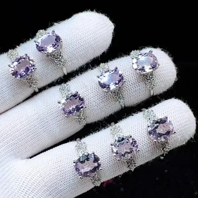 PROME 天然石 特別仕様品・限定品・再入荷不可・アメジスト・白銅指輪・フリーサイズ・P10696