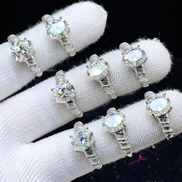 PROME 天然石 特別仕様品・限定品・再入荷不可・モアサナイト・白銅指輪・フリーサイズ・P10738