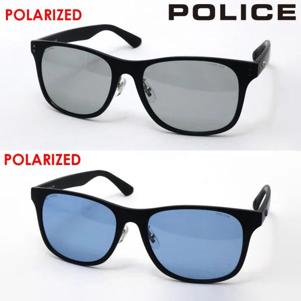 ポリス 偏光サングラス 復刻別注モデル POLICE SPL982I ライトカラー スクエア
