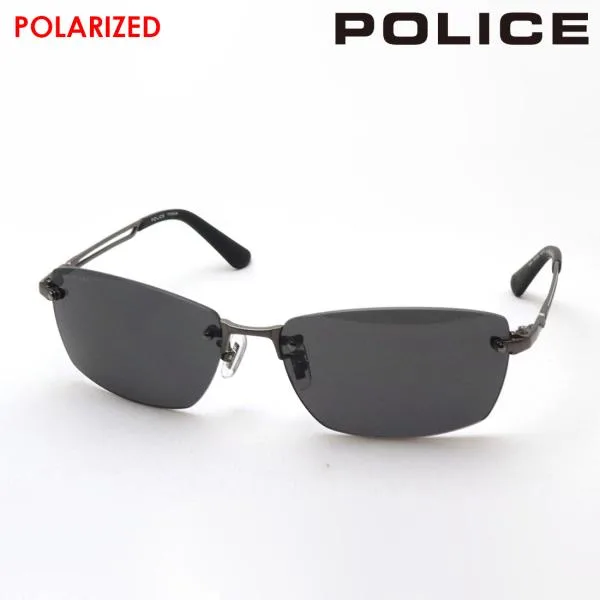 ポリス 偏光サングラス 復刻別注モデル POLICE SPLG39J 627P WIND TITANIUM アクティブ