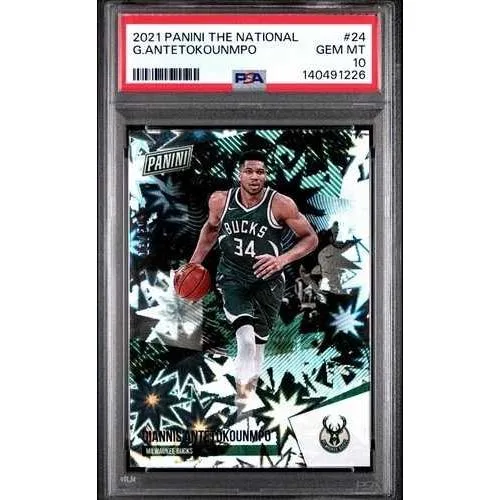 2021 パニーニ ザ・ナショナル ヤニス・アデトクンボ #24 カブーム・エクスプロージョン /50 PSA 10
