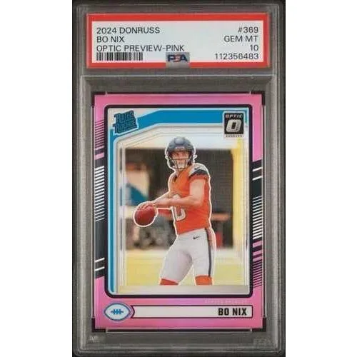 2024 ドンラス オプティック ボ・ニックス #369 オプティックプレビュー ピンク レーテッド ルーキー PSA 10