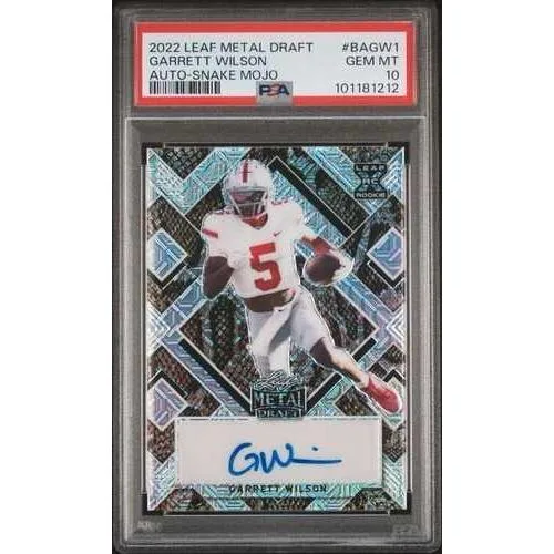 2022 リーフメタル ドラフト ギャレット・ウィルソン オート スネークモジョ /5 PSA 10