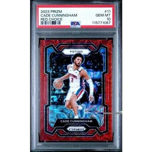 2023 Prizm Cade Cunningham #11 レッドチョイス/88 PSA 10-