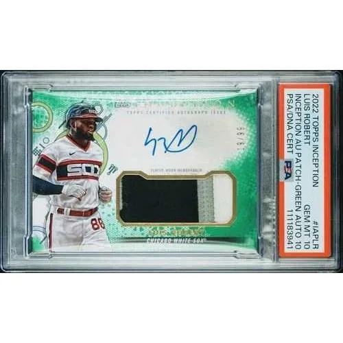 2022 TOPPS INCEPTION ルイス・ロバート パッチ オート グリーン /99 PSA 10 AUTO 10 POP 4
