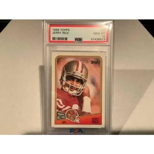 1988年 Topps #43 ジェリー・ライス PSA 10 ジェムミント サンフランシスコ49ers 殿堂入り3年目