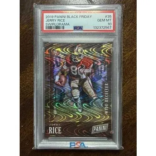 2019 Panini Black Friday Swirlorama Jerry Rice PSA 10 Gem Mint 49ers /50 HOF