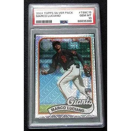 PSAジェムミント10 2024 Toppsシルバーパック マルコ・ルチアーノ ルーキー サンフランシスコ・ジャイアンツ