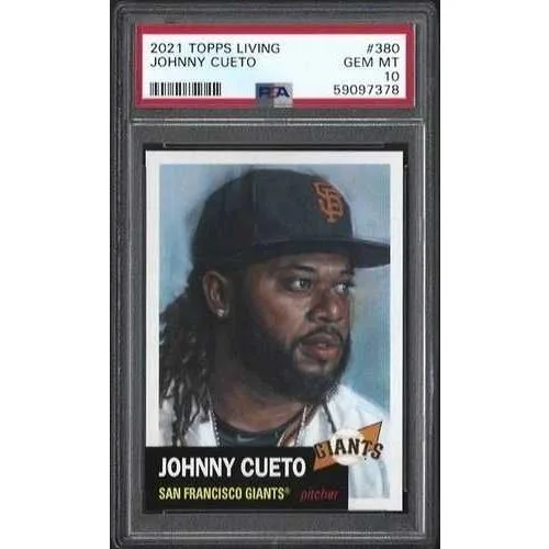 2021 Topps Living Set #380 ジョニー・クエト GEM MINT PSA 10 サンフランシスコ・ジャイアンツ
