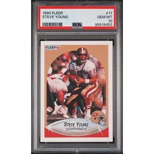 1990年 FLEER #17 スティーブ・ヤング PSA 10 ジェムミント POP 59 殿堂入り サンフランシスコ 49ers