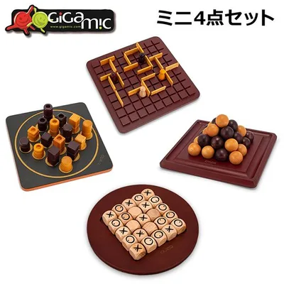 今ならポイント超還元 【並行輸入品】 ギガミック Gigamic クアルト ミニ + コリドール ミニ + ピロス ミニ + クイキシオ ミニ ゲーム 木製