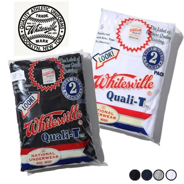 ホワイツビル / 2パックTシャツ WV73544 WHITESVILLE 2-PACK T-SHIRT 半袖 クルーネック Tシャツ コットン100% 丸胴 東洋エンタープライズ 日本製