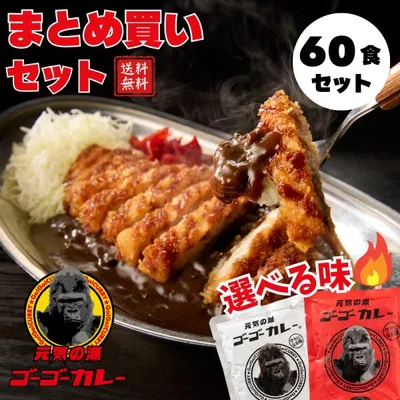 ゴーゴーカレー 選べる 60食 セット レトルトカレー カレー レトルト レトルト食品 お取り寄せグルメ お取り寄せ 防災食 備蓄