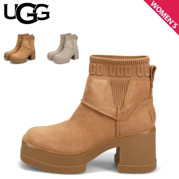UGG アグ ブーツ ショートブーツ モクシー チェルシー レディース 厚底 耐水 MOXY CHELSEA ブラウン ベージュ 1173724