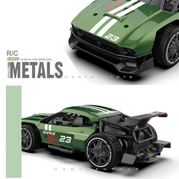 ラジコンカー RC カー 1 24 リモコン メタル車体 レーシング 2.4GHz 感動人生 ドリフト 大出力モーター 子供おもちゃ 誕生日 クリスマス プレゼント ギフト