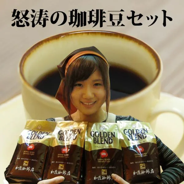 コーヒー豆 コーヒー 2kg 怒涛の珈琲豆セット (G500×4) 珈琲豆 送料無料 加藤珈琲