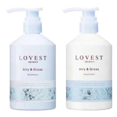LOVEST ラベスト エアリー&グロス シャンプー トリートメント セット お試し 各490ml ヘアケア 保湿 ダメージケア ツヤ髪 ガーデンブーケの香り 送料無料