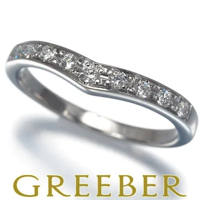 ミキモト リング ダイヤ ダイヤモンド 0.10ct Vライン 9.5号 Pt950 指輪 BLJ 大幅値下げ品