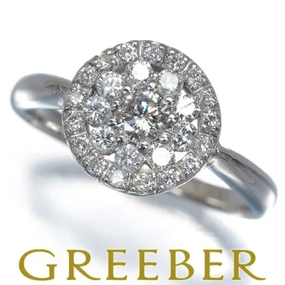 ダイヤ ダイヤモンド 0.54ct サークル リング Pt900 指輪 GENJ