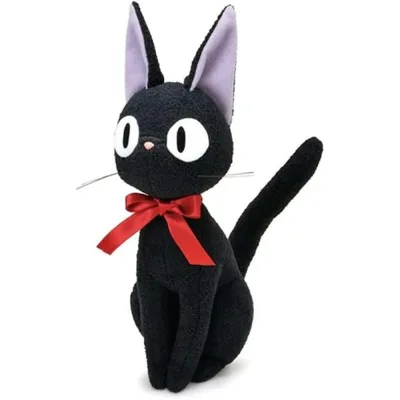 魔女の宅急便 ほのぼの ジジ S ぬいぐるみ (16cm) K-9349/ヌイグルミ/おすわり/スタジオジブリ/サンアロー/
