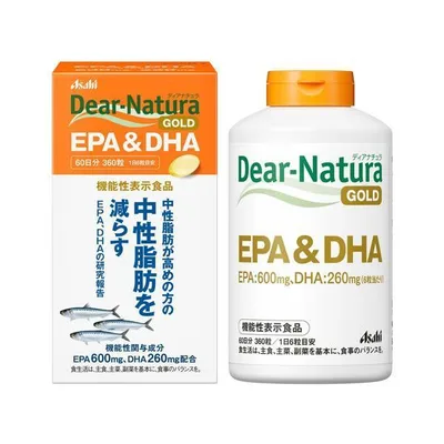 アサヒ ディアナチュラゴールド EPA&DHA 360粒 Dear-Natura サプリメント