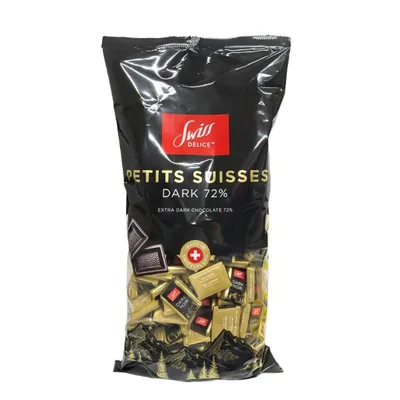 クール便 スイスデリス ダークチョコレート 1.3kg カカオ 72%