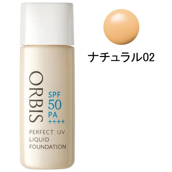ORBIS(オルビス)パーフェクトUVリキッドファンデーション(パフ無)ナチュラル02 30mL SPF50PA++++