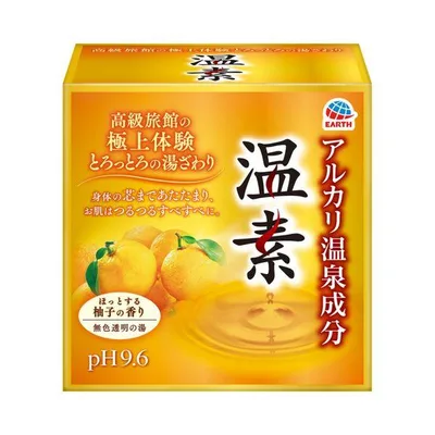 入浴剤 温泉の素 温素 柚子の香り (30g×15包入) (透明タイプ) アース製薬