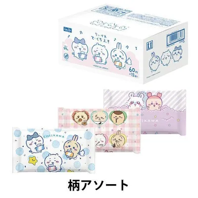 ちいかわ 手口ふき 1ケース(60枚入×12個)レック
