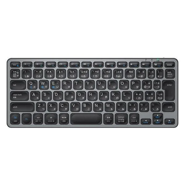 iClever Bluetooth&2.4GHz接続 ワイヤレスキーボード グレーブラック IC-DK02-GB 1個