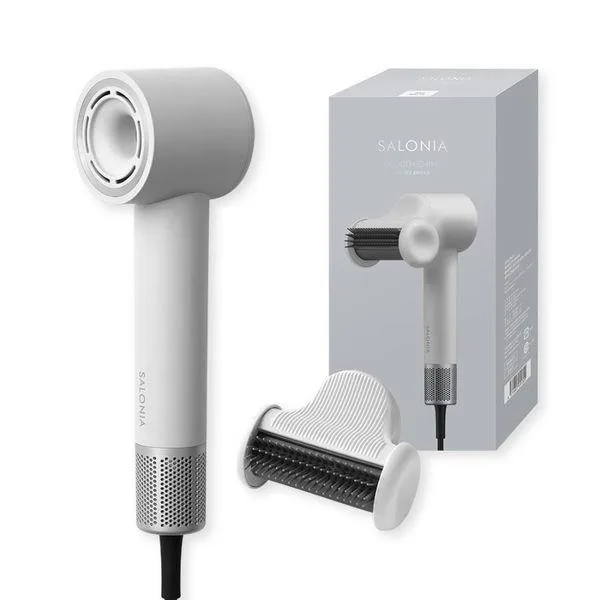 SALONIA(サロニア)スムースシャインスマートドライヤー アッシュホワイト