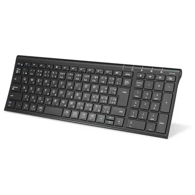 キーボード ワイヤレス Bluetooth テンキー付/JIS配列/パンタグラフ/超薄型 IC-BK22-BK iClever