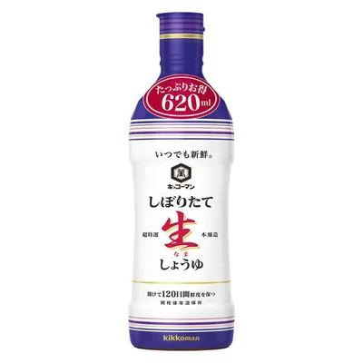 キッコーマン いつでも新鮮 しぼりたて生しょうゆ 620ml 1セット(3本) 大容量