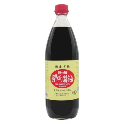 海の精 国産有機 旨しぼり醤油 1L 1本 オーガニック しょうゆ 大容量