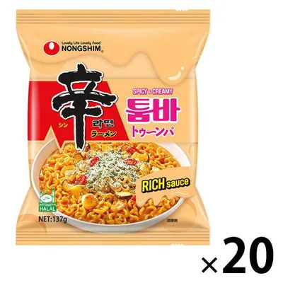 辛ラーメン トゥーンバ 袋麺 農心ジャパン 1セット(1個×20)韓国 インスタント麺