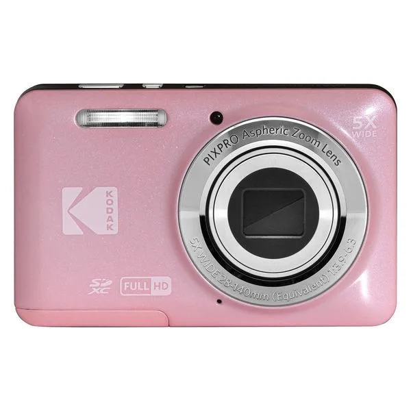KODAK(コダック) デジカメ カメラ コンパクトデジタルカメラ ピンク 16MP 光学5倍ズーム 広角 2.7インチ液晶 リチウムバッテリー式