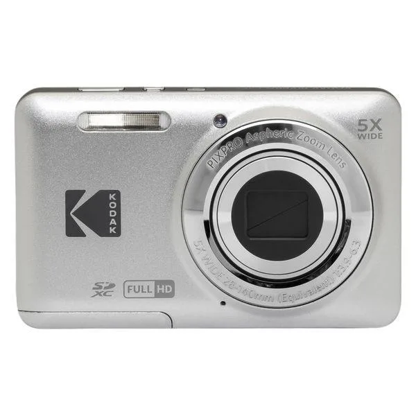 KODAK(コダック) デジカメ カメラ コンパクトデジタルカメラ シルバー 16MP 光学5倍ズーム 広角 2.7インチ液晶 リチウムバッテリー式
