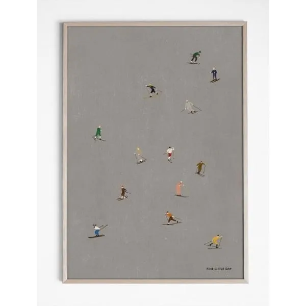 FINE LITTLE DAY | SKIERS POSTER | アートプリント/ポスター (40x50cm)