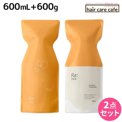アジュバン リ: エミサリー シャンプー 600mL + トリートメント 600g エコパック セット