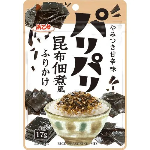 ふりかけ 昆布 パリパリ昆布佃煮風ふりかけ 17g (10袋)