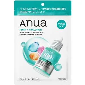 ANUA(アヌア)PDRNヒアルロン酸カプセル100セラムマスクパック(7枚入り) フェイスマスク 水分 保湿 肌キメ ツヤ 水光肌 pdrn hy