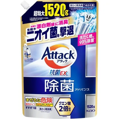 アタック除菌アドバンス つめかえ用 つめかえ1520g