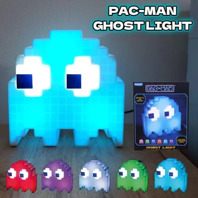 パックマン ゴーストライト 光る 照明 16色 PAC-MAN ゲーム 可愛い 正規ライセンス品 USB電源 音に反応 おしゃれ インテリア