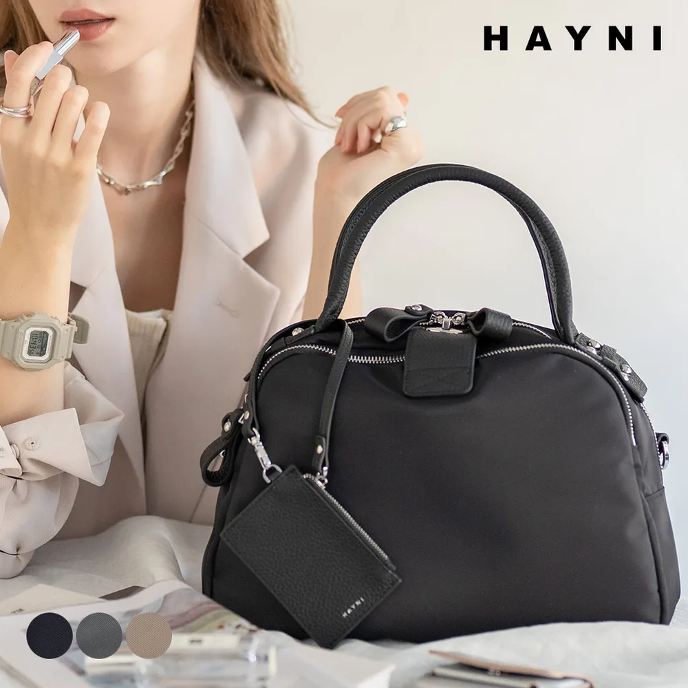 ショルダーバッグ ナイロンバッグ レディース「第3世代・改良版 Mini Nylon Loche ミニナイロンロシェ」2way 大人 おしゃれ HAYNI
