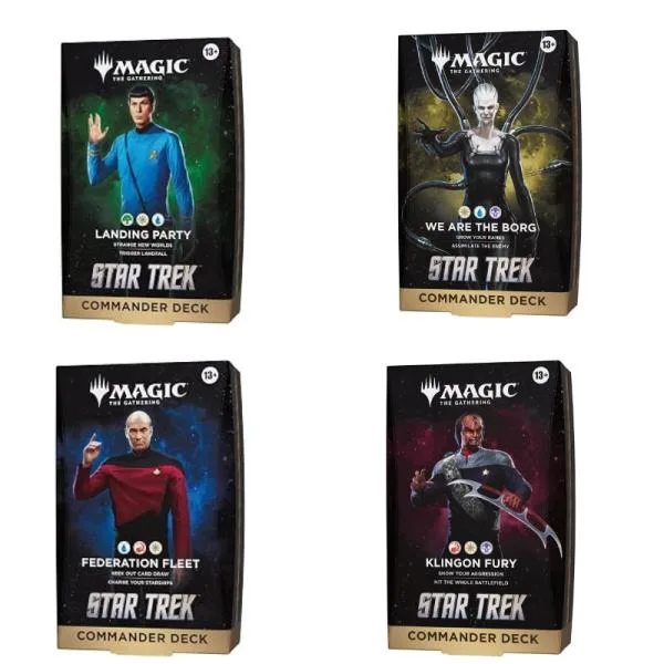 ウィザーズ・オブ・ザ・コースト MTG マジック:ザ・ギャザリング スター・トレック 統率者デッキ4種セット 英語版 【11/13発売予定】
