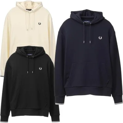 フレッドペリー パーカー Fredperry M3492 チップフーデッドパーカー Tipped Hooded Sweatshirt パーカ 無地 3492 Fred Perry フレッド ペリー メンズ