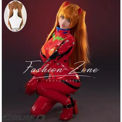 ◆新世紀エヴァンゲリオン 風 明日香 惣流・アスカ・ラングレー コスプレ衣装 ウィッグ 靴 cosplay ハロウィン 演出服 変装