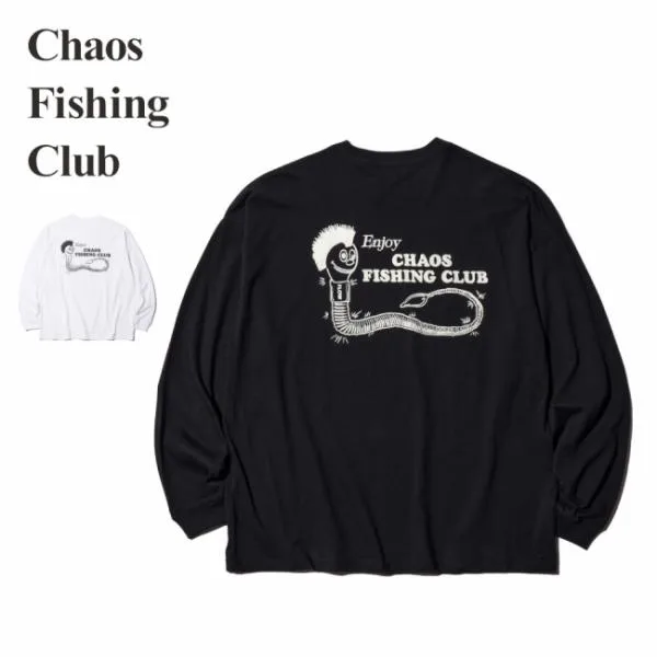 Chaos Fishing Club カオスフィッシングクラブ Wormkun T-Shirt L/S ワームクンティーシャツロングスリーブ CFC-26AW-CUT06 【 長袖 ロンT 綿 コットン 】
